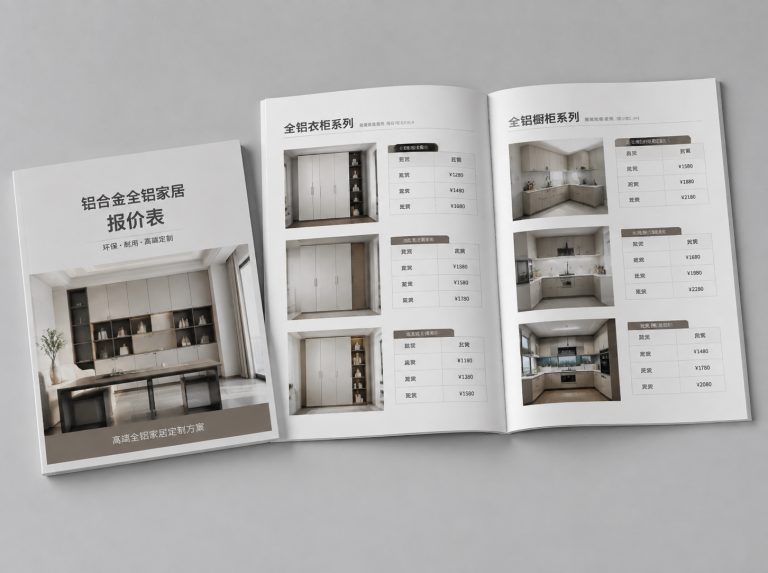 全铝全屋定制柜墙门一体方案